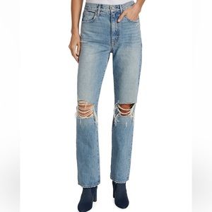SLVRLAKE London High Waist Straight Leg Jeans